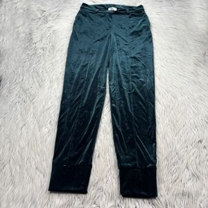 Anatomie Women's S Green Stretch Velvet Slim Skinny Leg Pant Travel‎ Christmas